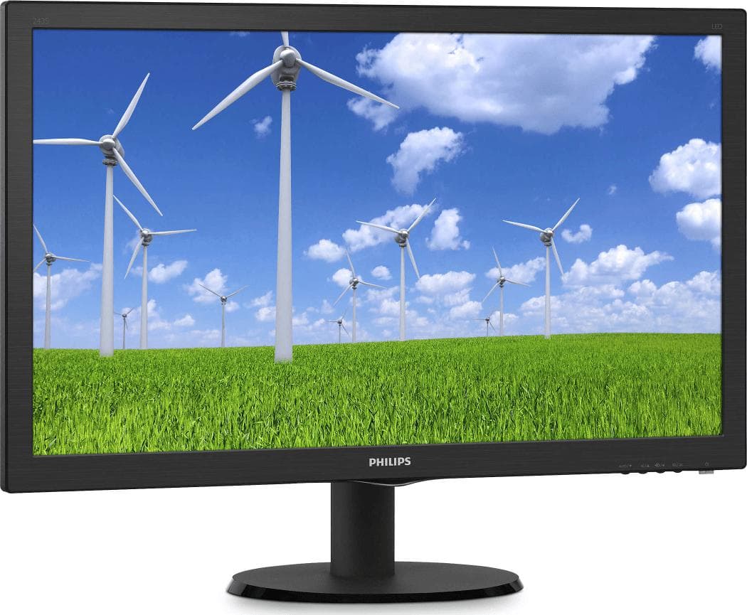 MONITOR PHILIPS 23.6", home, office, TFT, Full HD (1920 x 1080), Wide, 250 cd/mp, 1 ms, HDMI, DVI, VGA, "243S5LDAB/00"