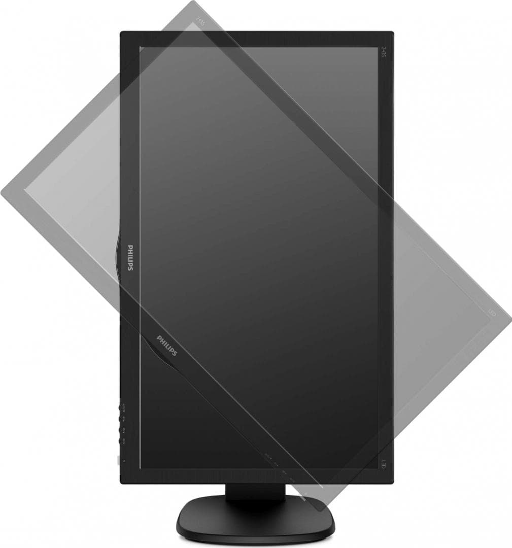 MONITOR PHILIPS 23.6", home, office, TFT, Full HD (1920 x 1080), Wide, 250 cd/mp, 1 ms, HDMI, VGA, "243S5LHMB/00" — miniatură