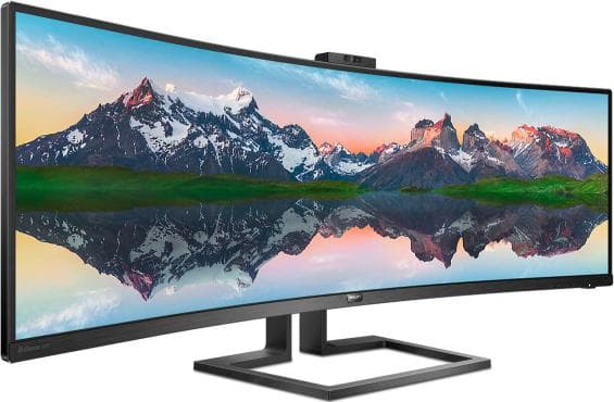 MONITOR PHILIPS 43", multimedia, VA, DFHD+ (3840 x 1200), Ultra Wide, curbat, 450 cd/mp, 4 ms, HDMI, DisplayPort, "439P9H/00"