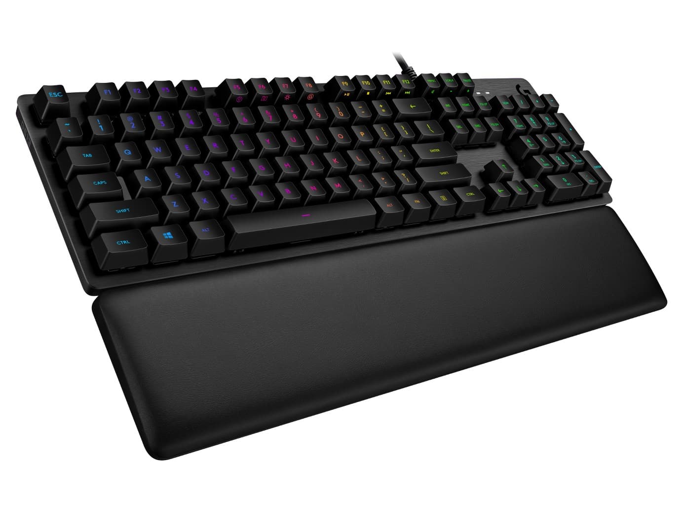 LOGITECH G513 Carbon RGB Mechanical Gaming Keyboard, GX Blue (Clicky) - CARBON - US INTL - USB - INTNL - G513 CLICKY — miniatură