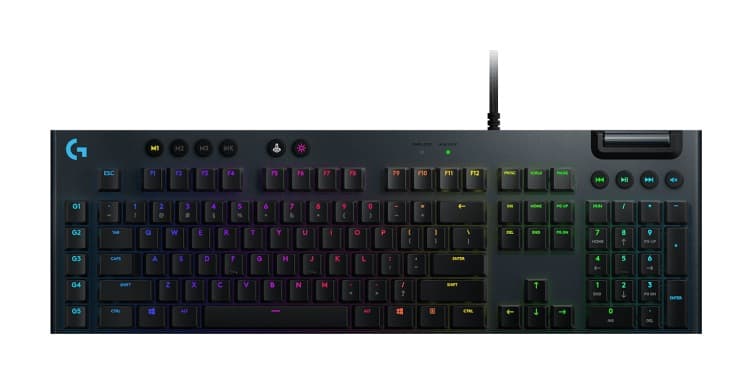 TASTATURA LOGITECH - gaming, "G815", cu fir, 119 taste format standard (104-108 taste), USB, negru, "920-008992"