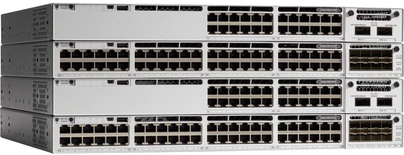 SWITCH CISCO, Catalyst 9300-24T-A, porturi Gigabit x 24, managed, rackabil da, carcasa metalica, "C9300-24T-A"