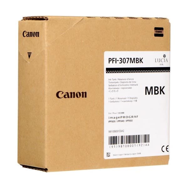 Cartus Cerneala Original Canon Matte Black, PFI-307MB, pentru IPF 830|840|850,NOPP, "CF9810B001AA"