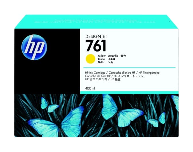 Cartus Cerneala Original HP Yellow, nr.761, pentru DesignJet T7100|T7200, "CM992A"