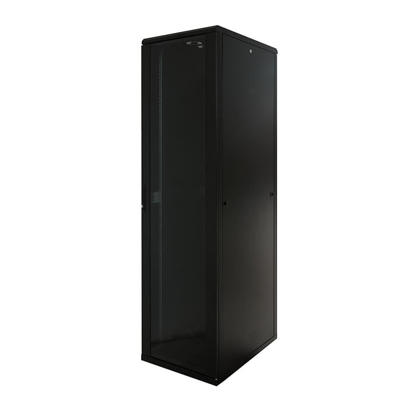 CABINET 19" LOGILINK 22U 800x1000 mm, Dulap, Asamblat, Black, usa sticla cu blocare, otel 1.5mm, sarcina maxima 1500Kg, "D22S81B"