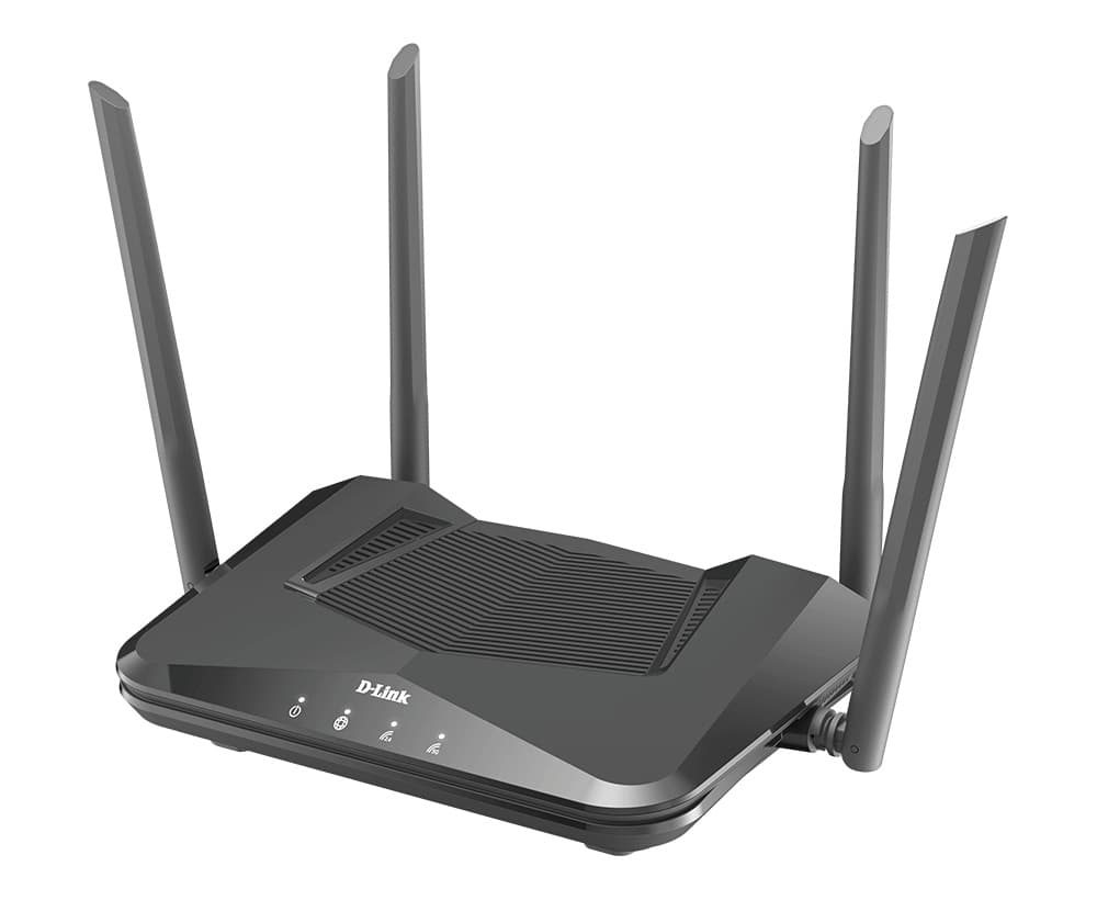 ROUTER D-Link wireless 1500Mbps,1 x WAN Gigabit, 4 porturi Gigabit, 2.4 Ghz/5 Ghz dual band, 4 antene externe, WI-FI 6 "DIR-X1560" — miniatură