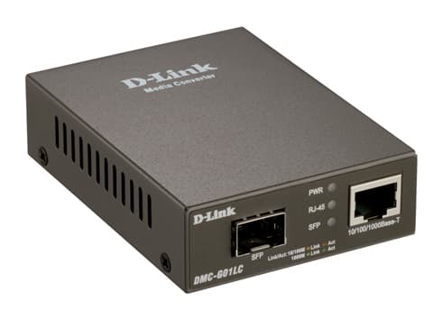 MEDIA CONVERTOR D-LINK RJ45 10/100/1000 Mbps la fibra, Fu60-Duplex "DMC-G01LC"
