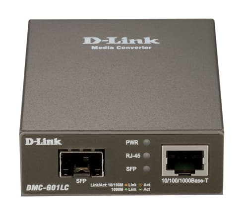 MEDIA CONVERTOR D-LINK RJ45 10/100/1000 Mbps la fibra, Fu60-Duplex "DMC-G01LC" — miniatură