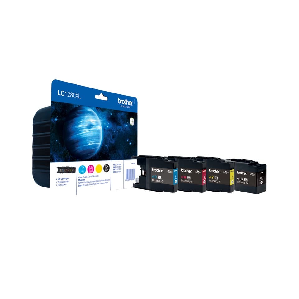 Combo-Pack Original Brother CMYK, LC1280XLVALBP, pentru DCP-J525|J725|J925|MFC-J430|J5910|J625|J6510|J6910, "LC1280XLVALBP"