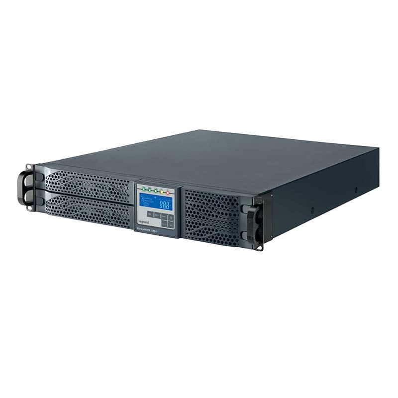 UPS LEGRAND, "DAKER DK +", Online cu sinusoida pura, tower, rack, 2000VA/1800W, AVR, IEC x 6, 6 x baterie 12V/7.2Ah, display LCD, back-up 21 - 30 min., "LN310171" — miniatură