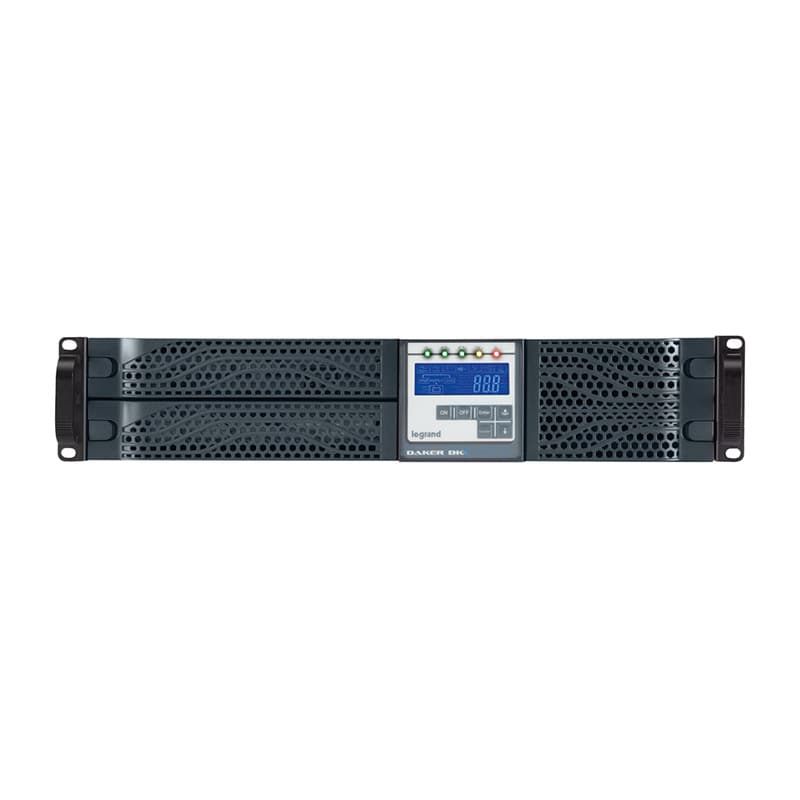 UPS LEGRAND, "DAKER DK +", Online cu sinusoida pura, tower, rack, 2000VA/1800W, AVR, IEC x 6, 6 x baterie 12V/7.2Ah, display LCD, back-up 21 - 30 min., "LN310171" — miniatură