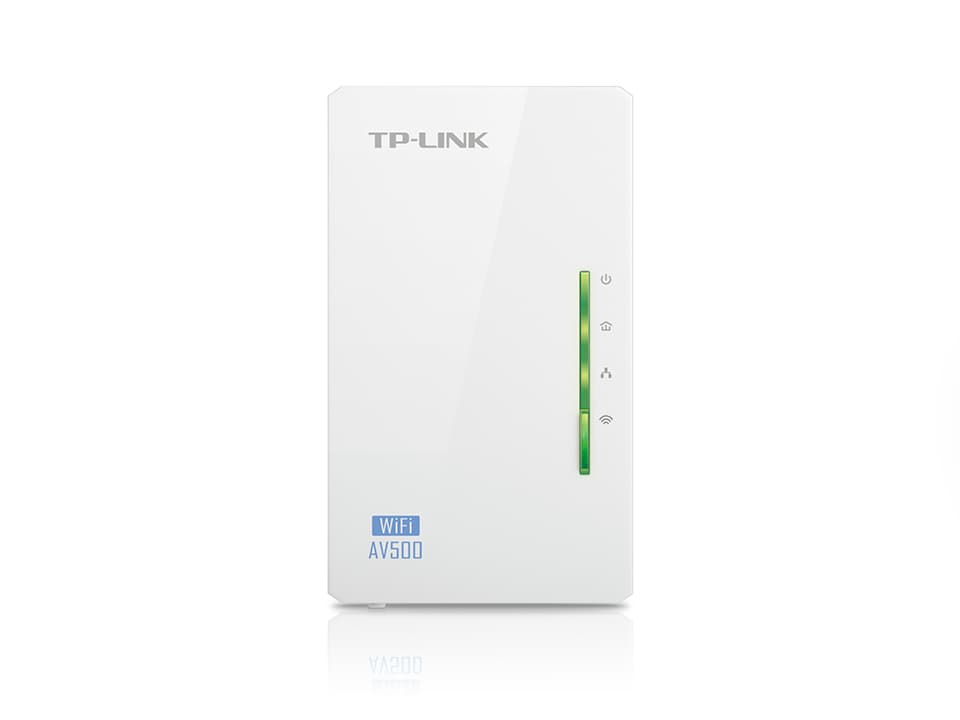 AMPLIFICATOR Powerline 300Mbps AV500, 500Mbps Powerline Datarate, 2 10/100Mbps Fast Ethernet, HomePlug AV, TP-LINK "TL-WPA4220" — miniatură