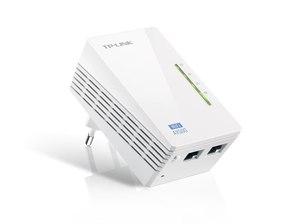 AMPLIFICATOR Powerline 300Mbps AV500, 500Mbps Powerline Datarate, 2 10/100Mbps Fast Ethernet, HomePlug AV, TP-LINK "TL-WPA4220"