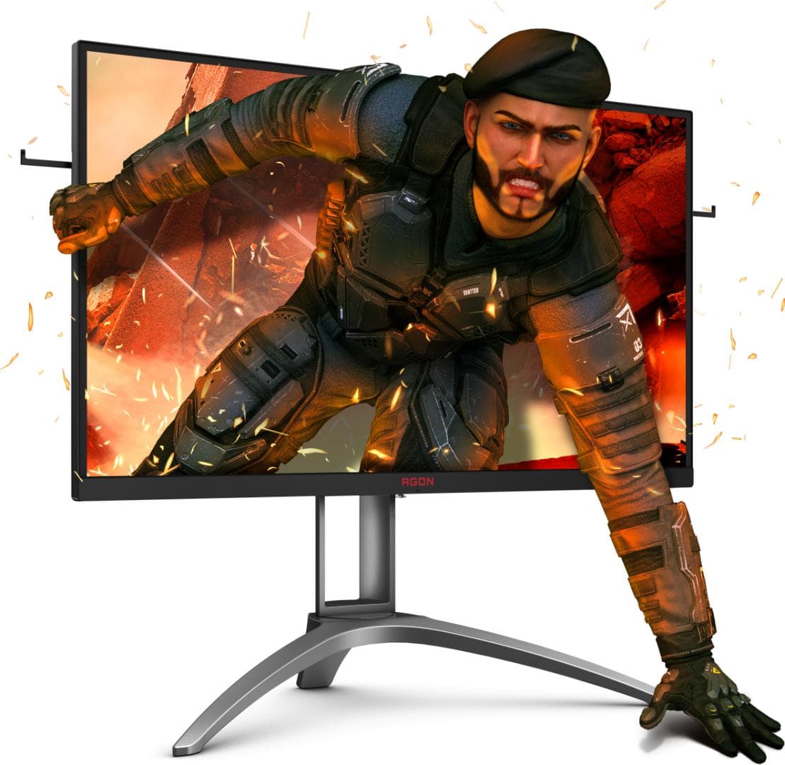 MONITOR AOC 27" gaming, VA, WQHD (2560 x 1440), Wide, 400 cd/mp, 1 ms, HDMI, VGA, DisplayPort, "AG273QX" — miniatură