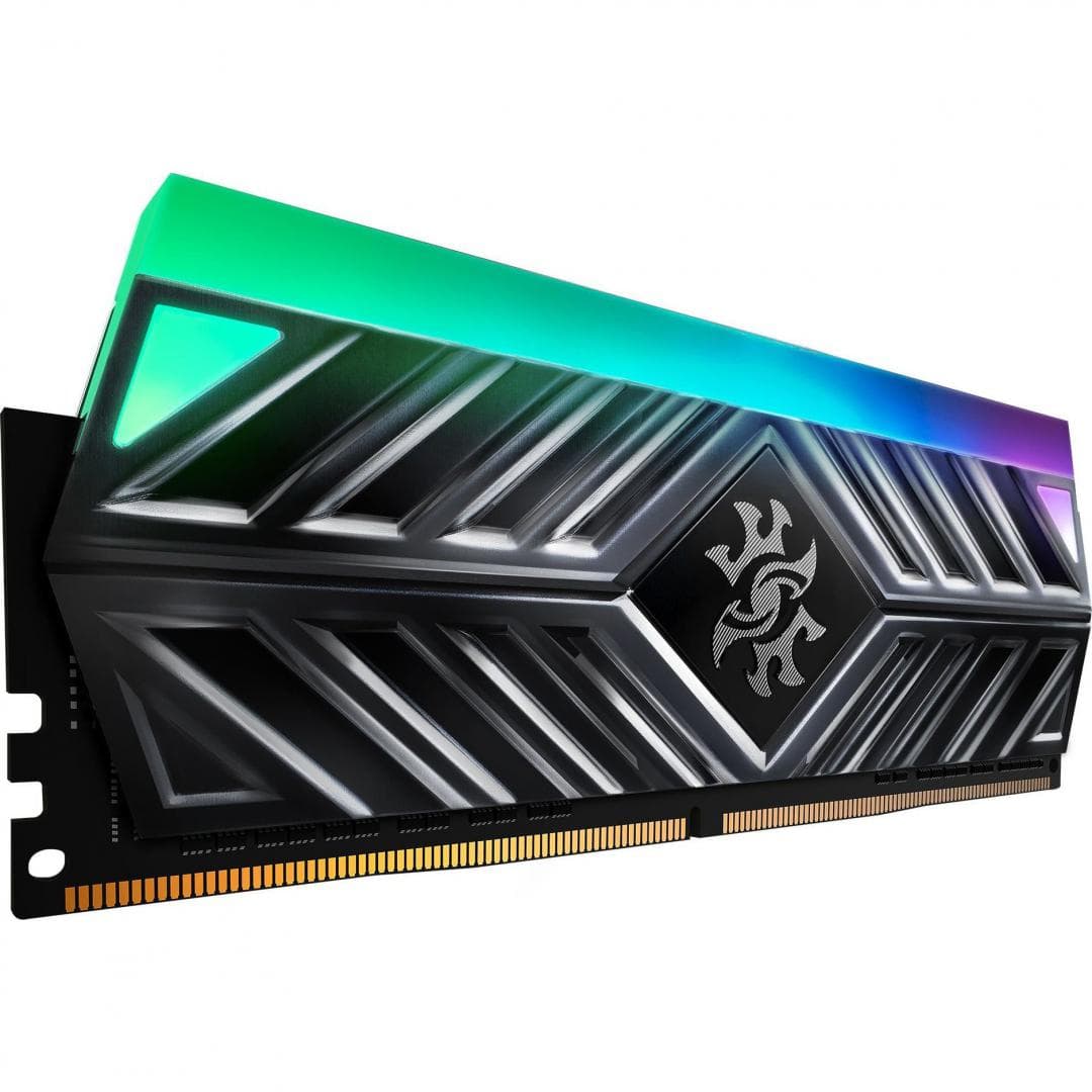Memorie DDR Adata - gaming DDR4 16 GB, frecventa 2666 MHz, 1 modul, radiator, iluminare RGB, "AX4U2666316G16-ST4" — miniatură
