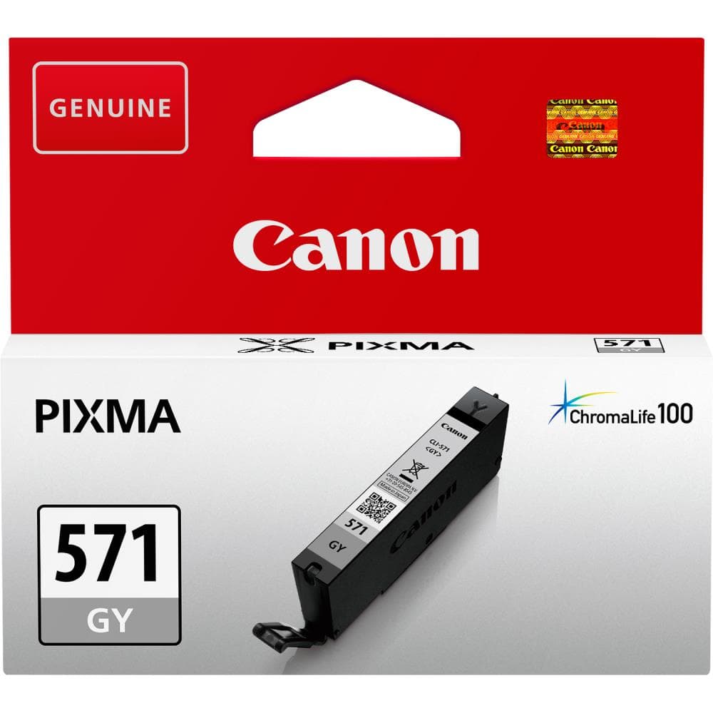 Cartus Cerneala Original Canon Grey, CLI-571GY, pentru Pixma MG5750|MG5751|MG6850|MG6851|MG7750|MG7751|MG7752|TS5050|TS5051|TS5053|TS5055|TS6050|TS8050|TS9050, 7ml, "BS0389C001AA"