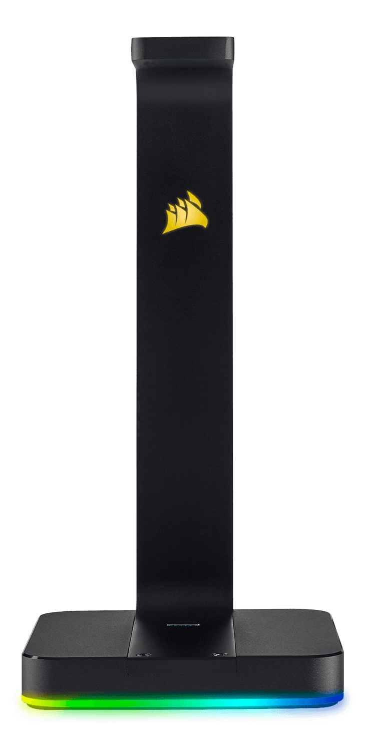 SUPORT casti Corsair, "ST100 RGB", conectare prin USB 3.1 x 2, negru, "CA-9011167-EU" — miniatură