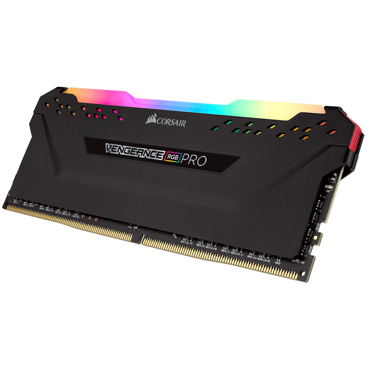 Memorie DDR Corsair DDR4 32 GB, frecventa 3600 MHz, 8 GB x 4 module, radiator, iluminare RGB, "CMW32GX4M4D3600C18" — miniatură