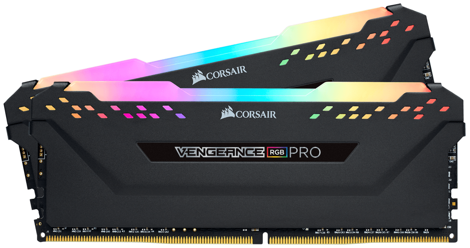 Memorie DDR Corsair DDR4 64 GB, frecventa 3600 MHz, 32 GB x 2 module, radiator, iluminare RGB, "CMW64GX4M2D3600C18"