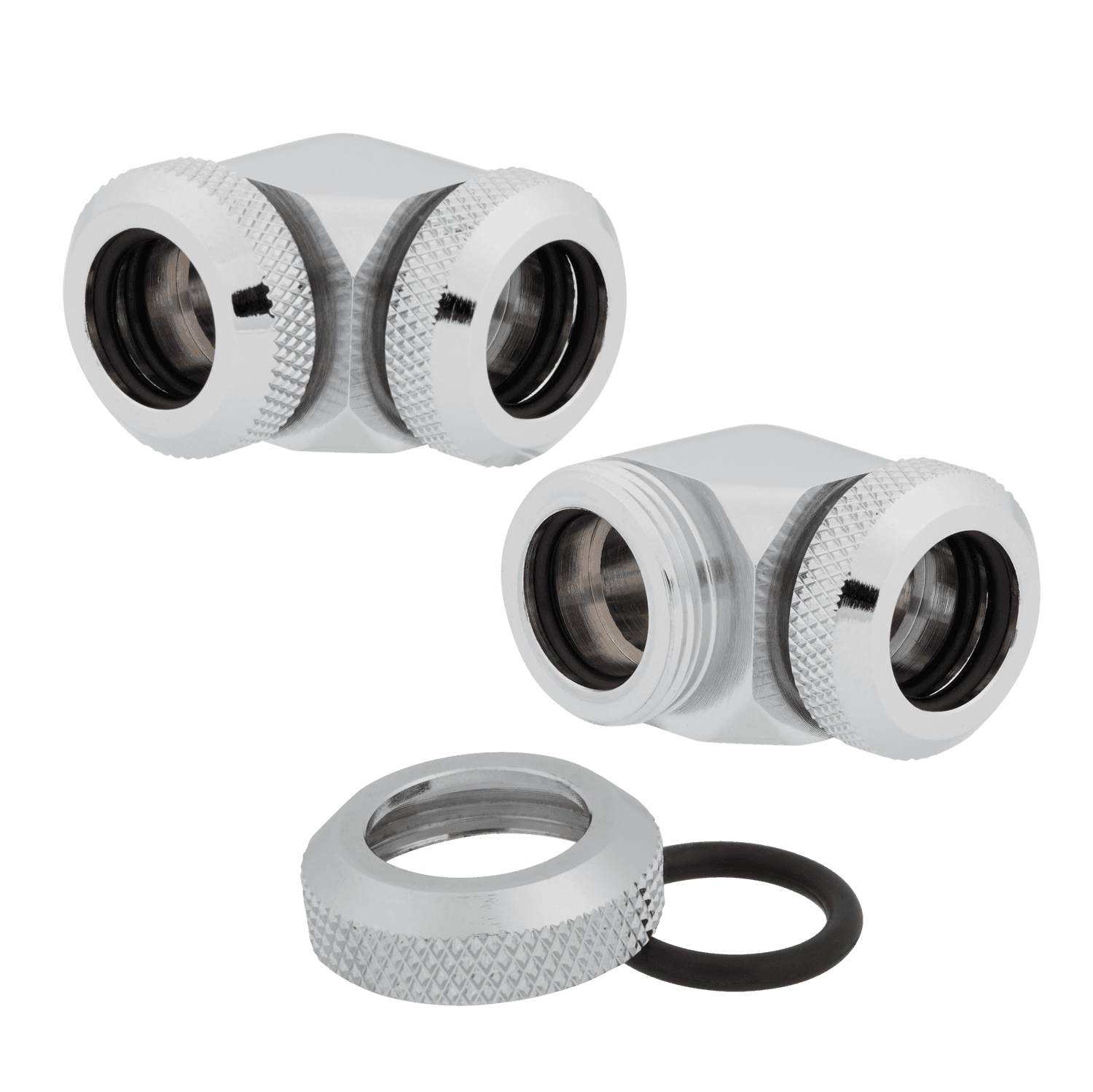 FITTING tub CORSAIR, filet G1/4", fitting straight, pt hard tube, OD 12 mm, chrome, "CX-9052021-WW"