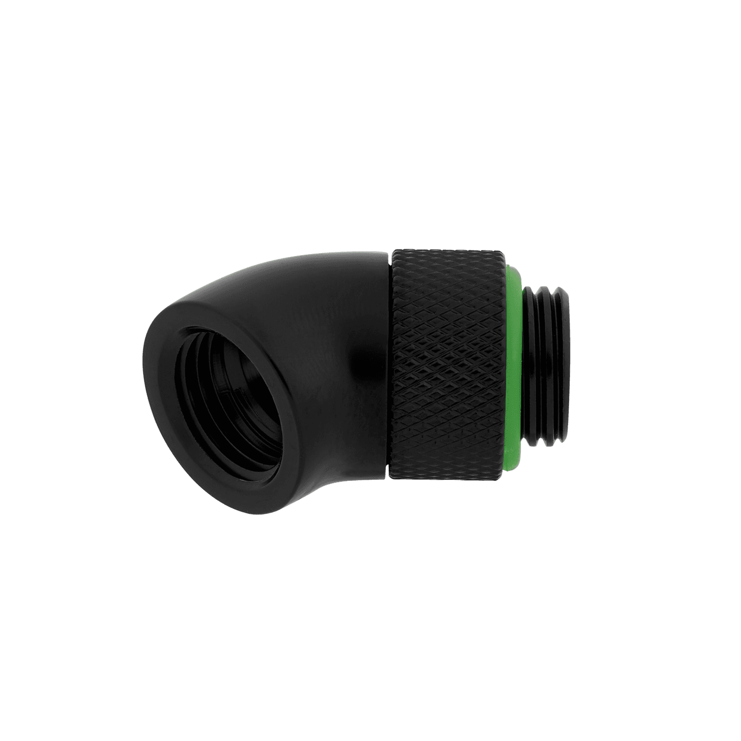 FITTING adaptor CORSAIR, filet G1/4", fitting angled rotary 45°, black, "CX-9055002-WW" — miniatură