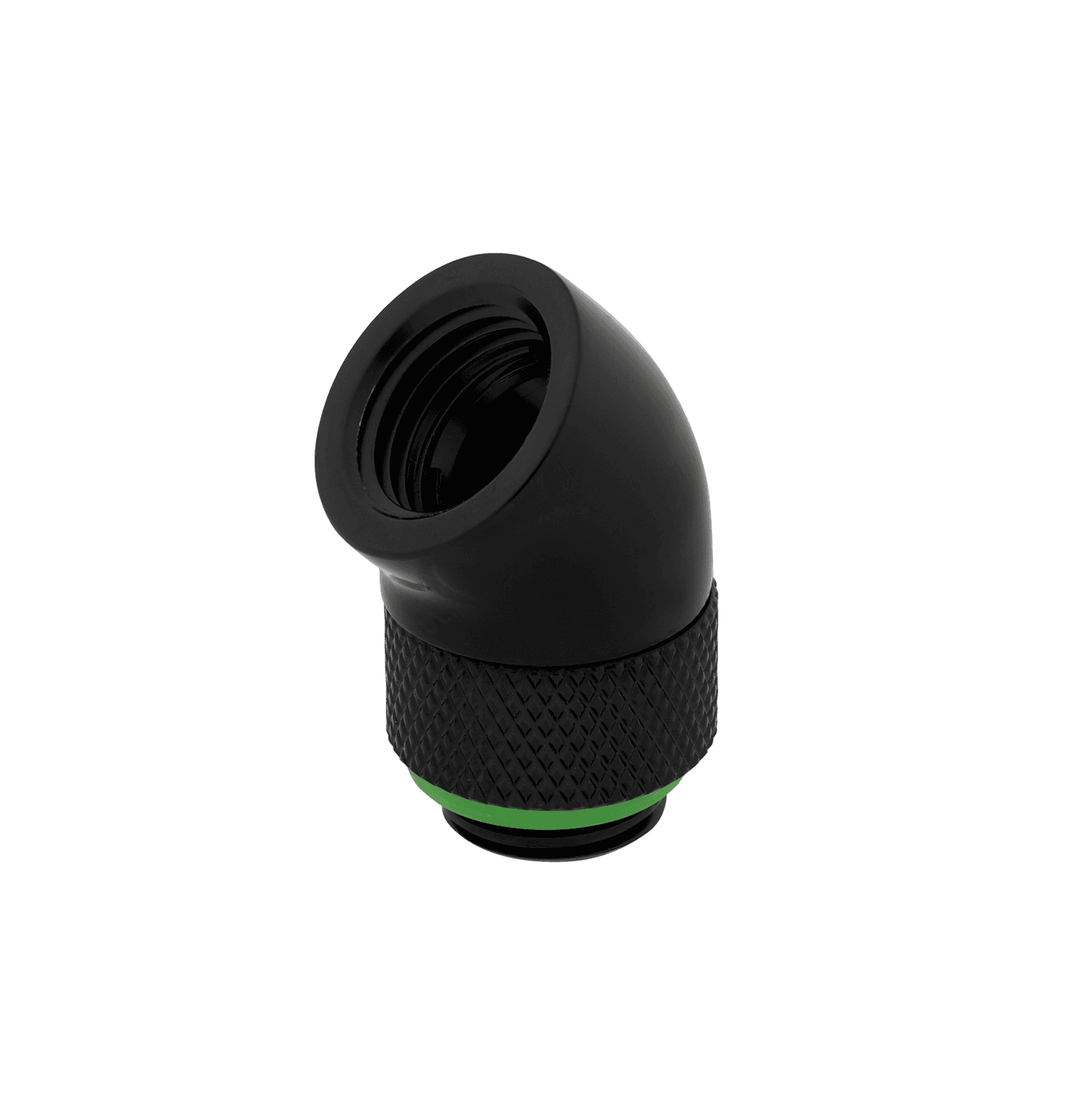 FITTING adaptor CORSAIR, filet G1/4", fitting angled rotary 45°, black, "CX-9055002-WW" — miniatură