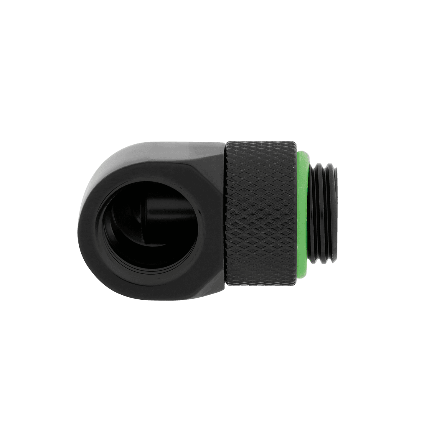 FITTING adaptor CORSAIR, filet G1/4", fitting angled rotary 90°, black, "CX-9055009-WW" — miniatură
