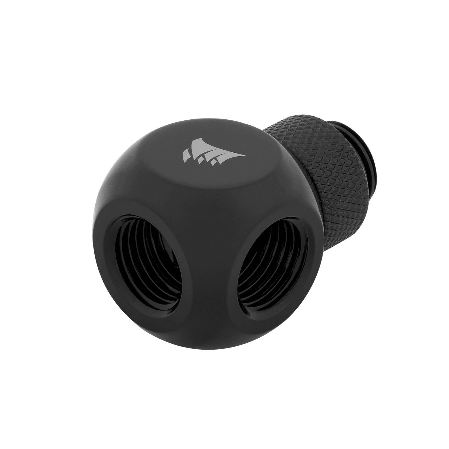 FITTING adaptor CORSAIR, filet G1/4", fitting splitter rotary, black, "CX-9055016-WW" — miniatură