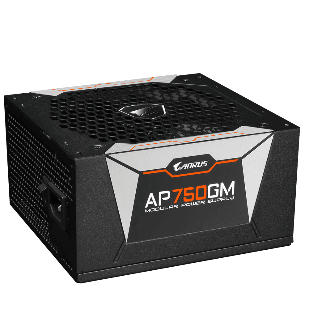 SURSA GIGABYTE AORUS P750W, 750 W, modulara, ATX 12V V2.31, fan 135 mm x 1, 80 Plus Gold, "GP-AP750GM" — miniatură