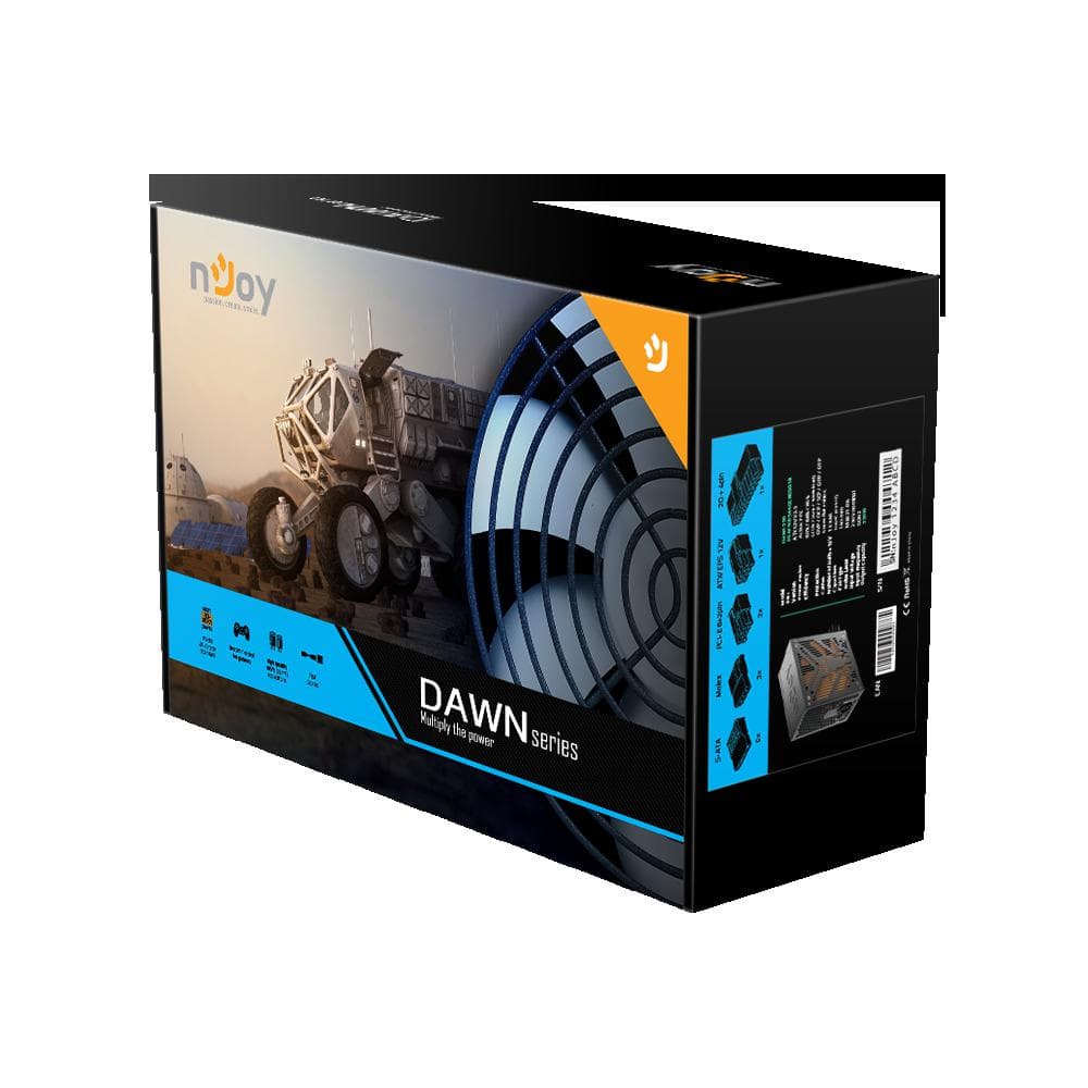 SURSA NJOY DAWN 550, 550 W, ATX 12V V2.3, fan 140 mm x 1, 80 PLUS Bronze - compatibila, "PSAT5055A40CNCO01B" — miniatură