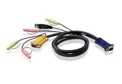 CABLU KVM ATEN, convertor Serial la Video + USB+ Audio Plugs(Mic & Speaker), conector 1: SPHD-15 Male "2L-5302U"