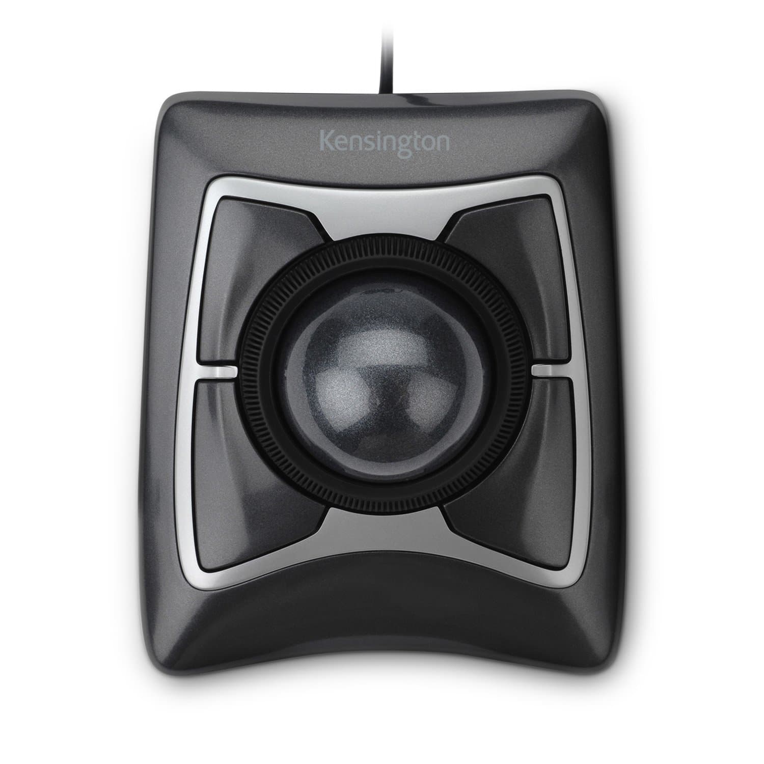 MOUSE Kensington - trackball, "Expert", trackball, cu fir, USB, optic, nespecificat, butoane/scroll 4/1, trackball, negru, "64325" — miniatură