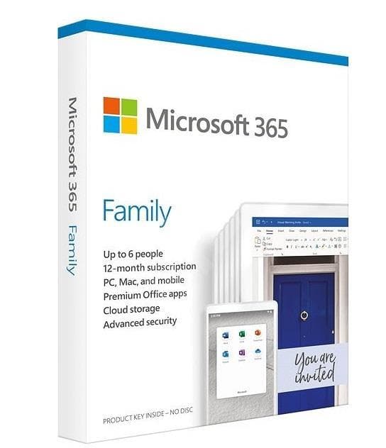 LICENTA retail MICROSOFT, tip Office 365 Home pt PC si Mac, 64/32 biti, romana, 6 utilizatori, valabilitate 1 an, utilizare Home, "6GQ-01163"