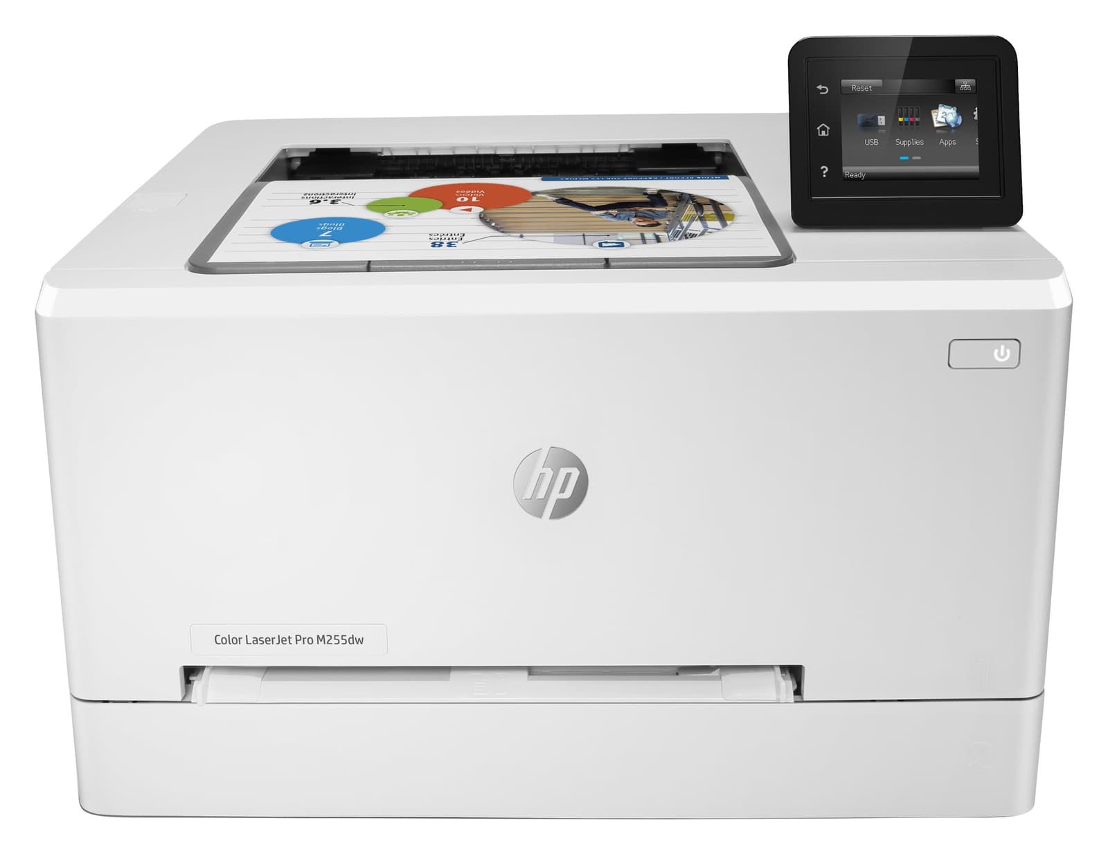 Imprimanta Laser Color HP M255DW, A4, Functii: Impr., Viteza de Printare Monocrom: 21ppm, Viteza de printare color: 21ppm, Conectivitate:USB|Ret|WiFi, Duplex:Da, ADF:Nu "7KW64A"
