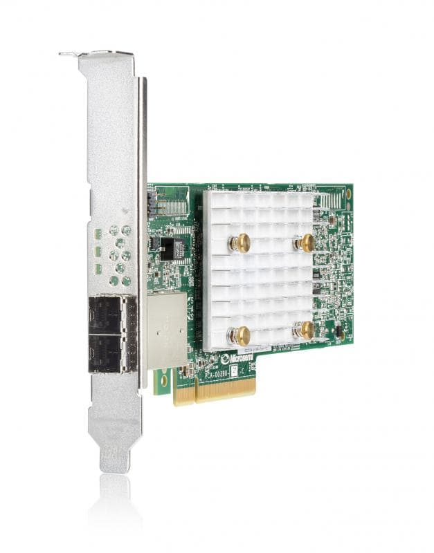 CONTROLLER RAID HP, E208e-P SR Gen10, port SAS extern x 8 (2 x 4 Mini-SAS HD), 12 Gb/s, PCIe 3.0, "804398-B21"
