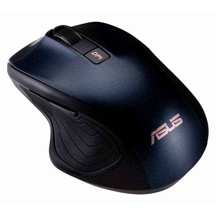 MOUSE Asus, "MW202", PC sau NB, wireless, 2.4GHz, optic, 4000 dpi, butoane/scroll 6/1, alb / albastru, "90XB066N-BMU000"