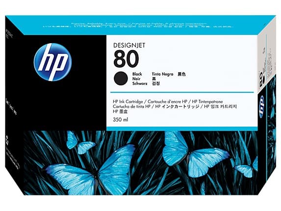 Cartus Cerneala Original HP Black, nr.80, pentru Designjet 1050|1055, 350ml, "C4871A"