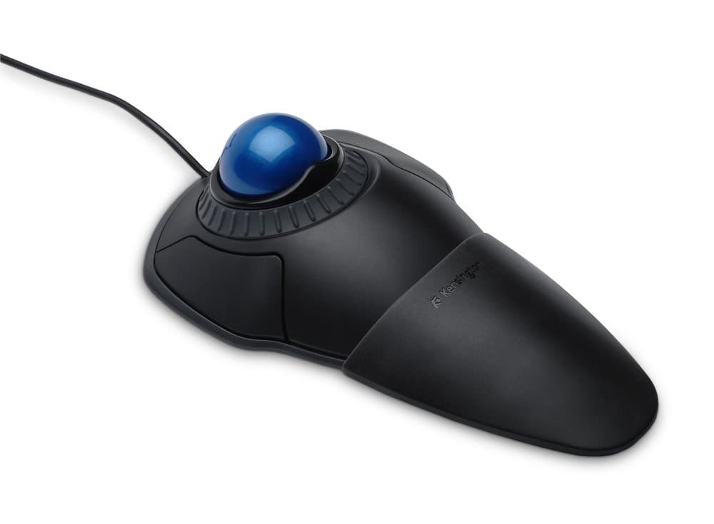MOUSE Kensington - trackball, "Orbit", trackball, cu fir, USB, optic, nespecificat, butoane/scroll 2/1, trackball, negru, "K72337EU" — miniatură