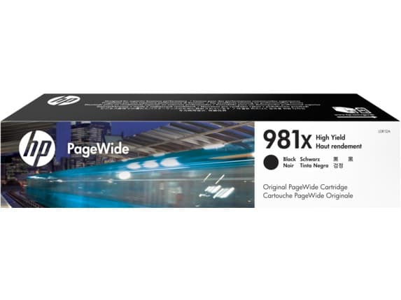 Cartus Cerneala Original HP Black, nr.981X, pentru PageWide E58650|556|586, 11K, "L0R12A"