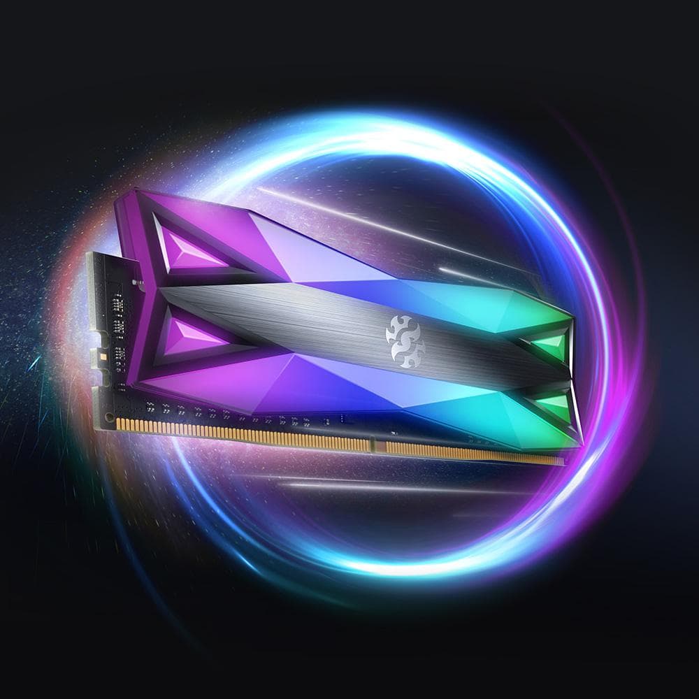 Memorie DDR Adata - gaming DDR4 16 GB, frecventa 4133 MHz, 1 modul, radiator, iluminare RGB, "AX4U413338G19J-DT6"