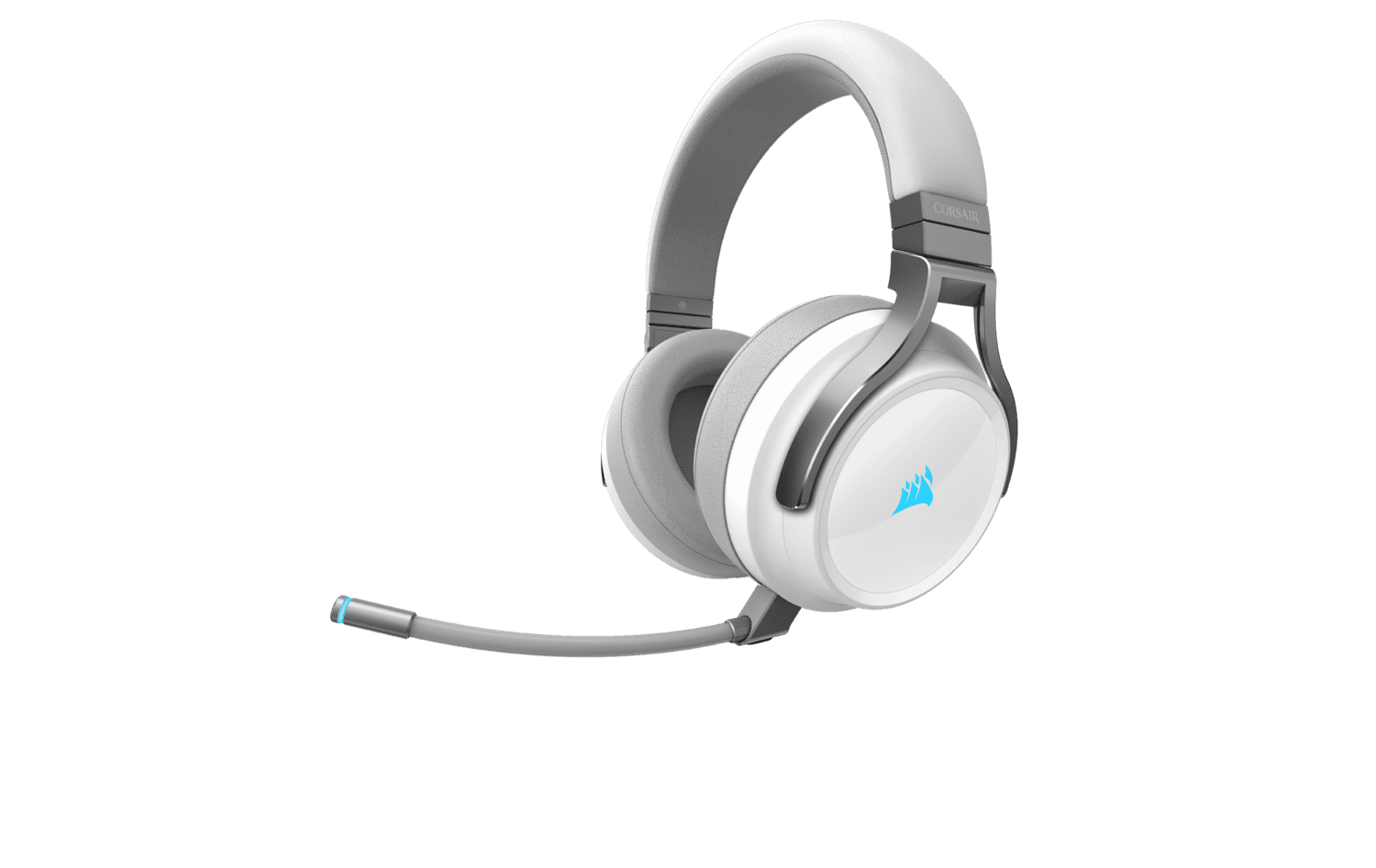 CASTI Corsair, "Virtuoso", wireless,cu fir,gaming,utilizare multimedia,smartphone, mic pe brat,detasabil,conectare prin 2.4 GHz (WiFi),Jack 3.5 mm,USB 2.0,alb "CA-9011186-EU"