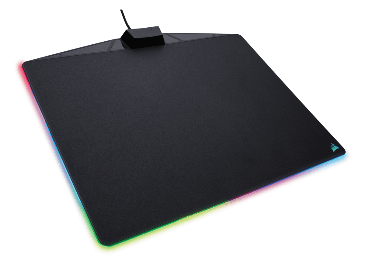 Mouse PAD CORSAIR, "MM800 RGB Polaris", gaming , cu led, plastic, 350 x 260 x 5 mm, negru , iluminat RGB, "CH-9440020-EU" — miniatură
