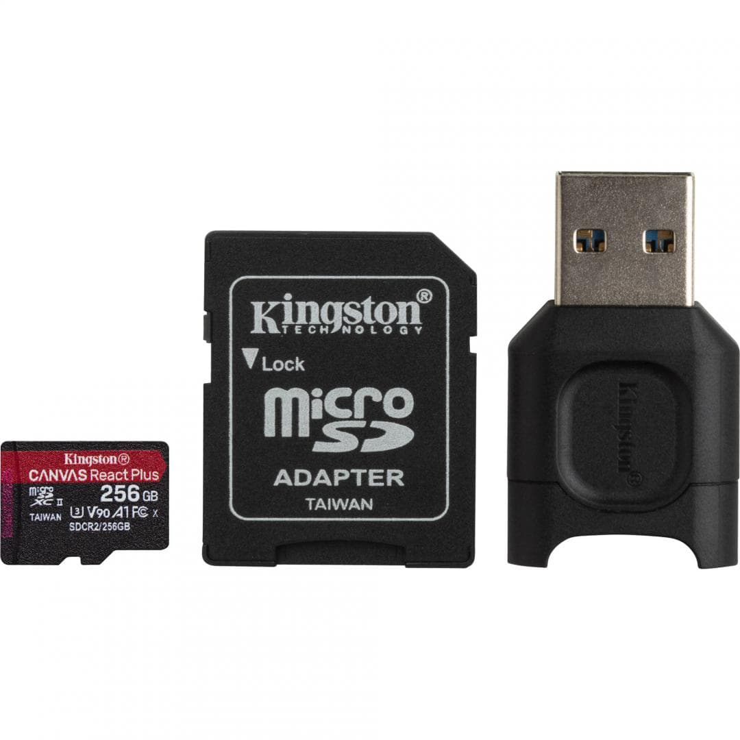 CARD READER KINGSTON, 256 GB, MicroSDXC, clasa 10, standard UHS-II U3, "MLPMR2/256GB"