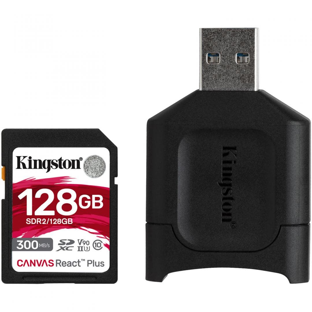 CARD READER KINGSTON, 128 GB, SDXC, clasa 10, standard UHS-II U3, "MLPR2/128GB"