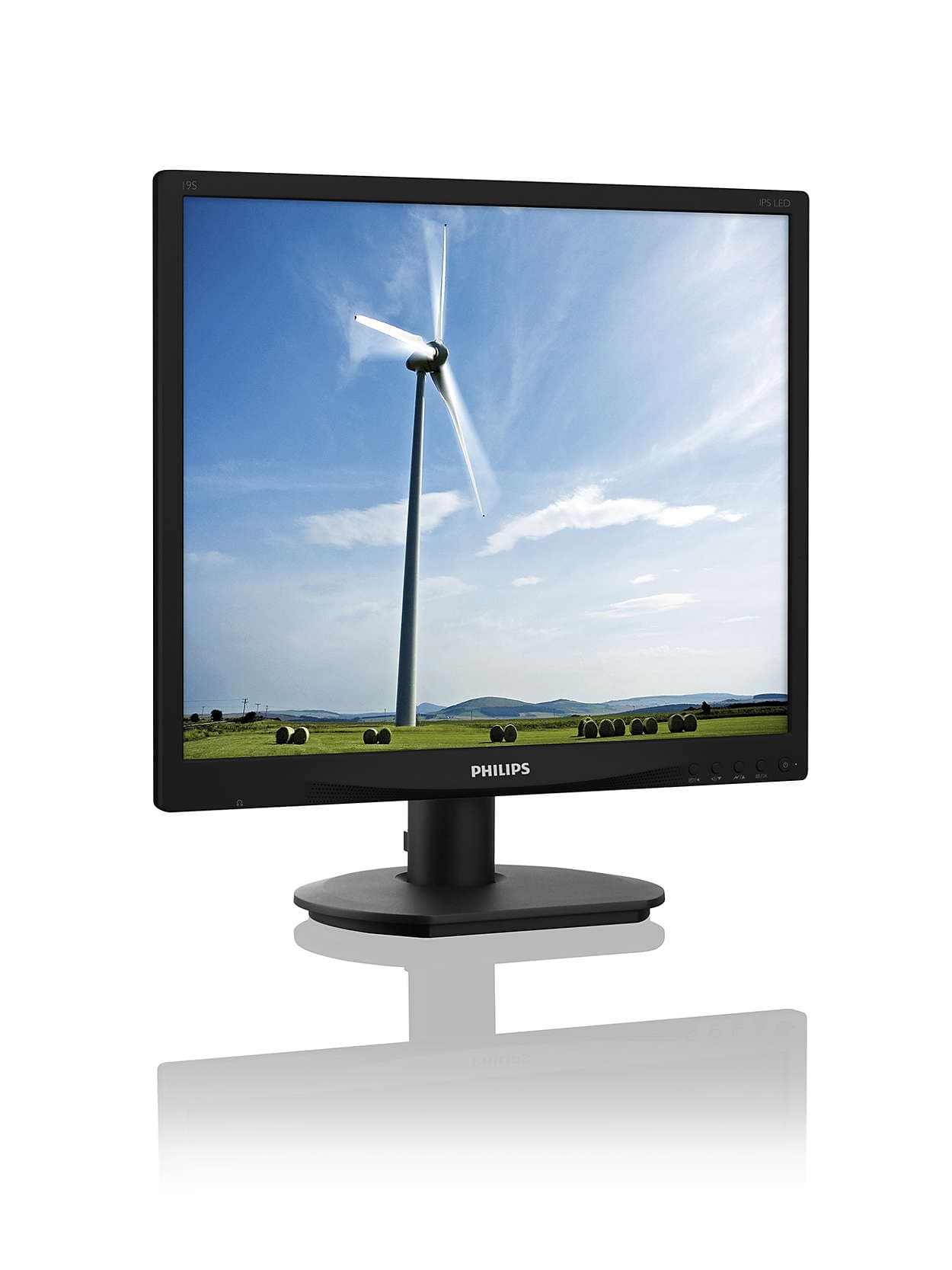 MONITOR PHILIPS 19", home, office, LED, SXGA (1280 x 1024), Clasic, 250 cd/mp, 14 ms, DVI, VGA, "19S4QAB/00" — miniatură