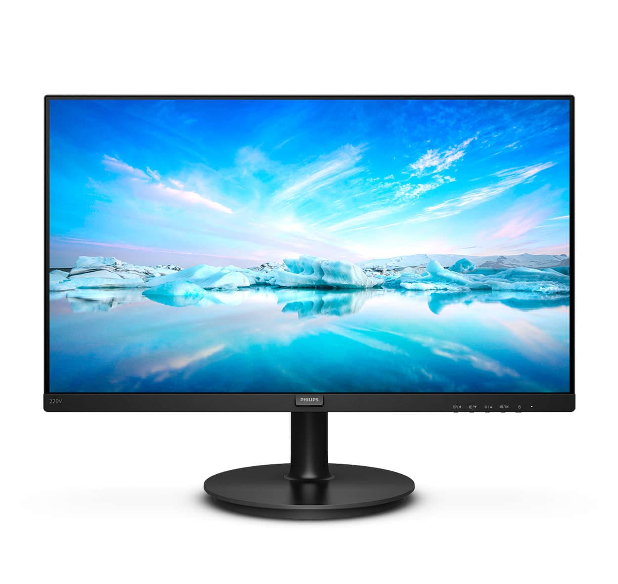 MONITOR PHILIPS 21.5", home, office, VA, Full HD (1920 x 1080), Wide, 200 cd/mp, 4 ms, DVI, VGA, "220V8/00"