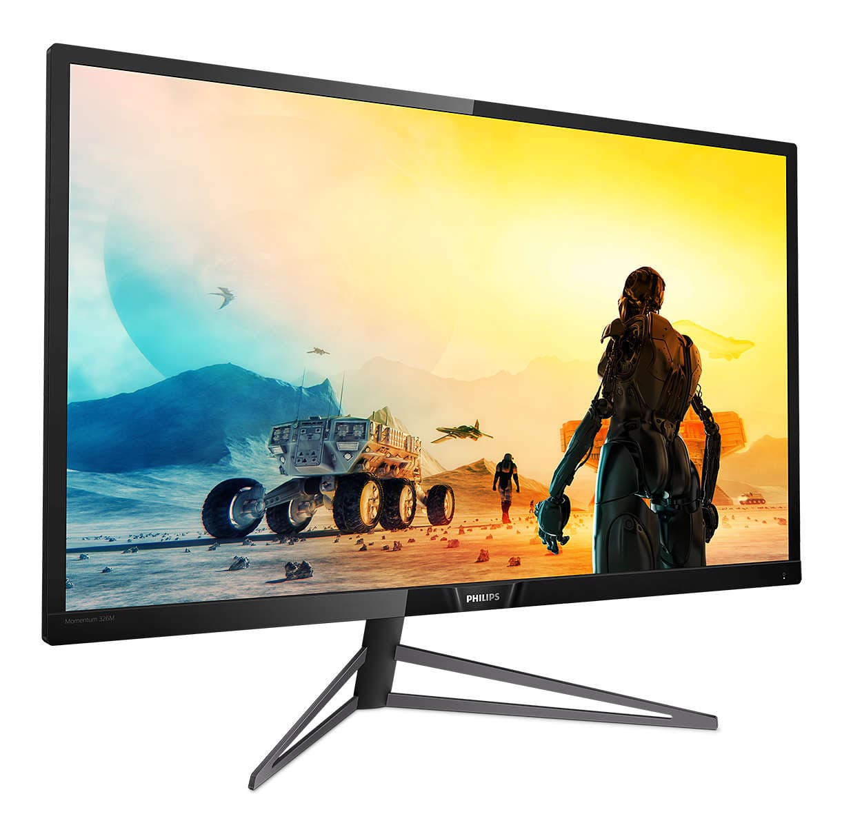 MONITOR PHILIPS 31.5", multimedia, MVA, 4K UHD (3840 x 2160), Wide, 400 cd/mp, 4 ms, HDMI x 3, DisplayPort, "326M6VJRMB/00" — miniatură