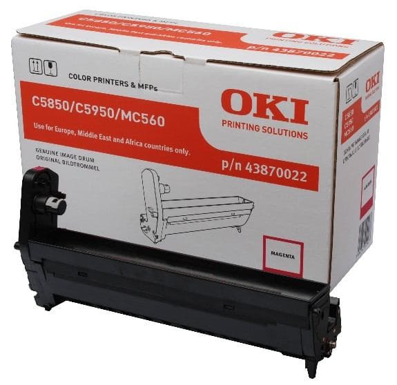 Drum Unit Original OKI Magenta, 43870022, pentru C5850|C5950|MC560, 20K "43870022"
