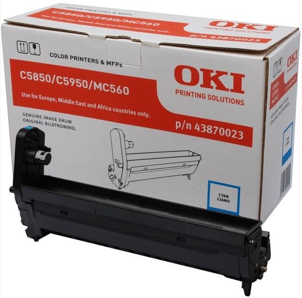 Drum Unit Original OKI Cyan, 43870023, pentru C5850|C5950|MC560, 20K "43870023"
