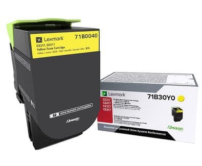 Toner Original Lexmark Yellow, 71B0040, pentru CX317|CS317|CX417|CS417|CS517|CX517, 2.3K, "71B0040"